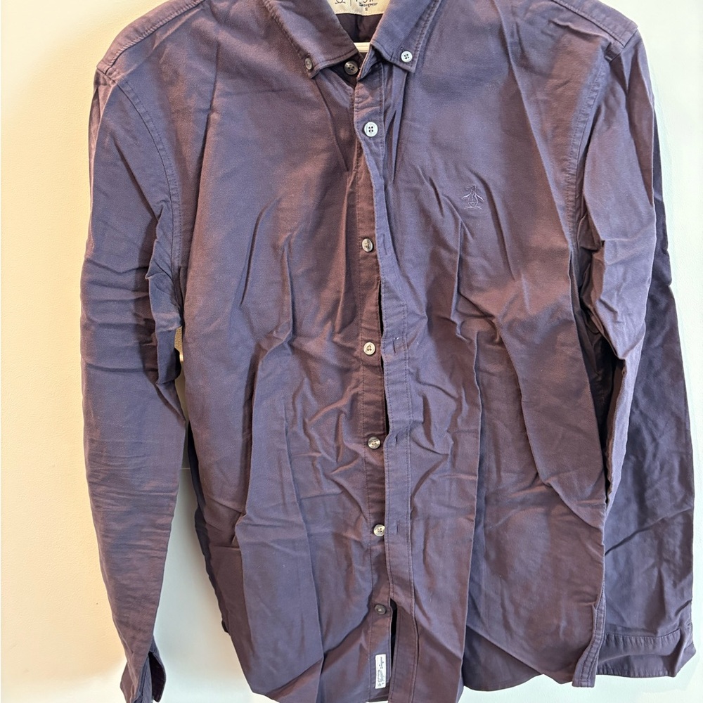 Men's Purple Button-Down Shirt